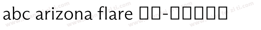 abc arizona flare 下载字体转换